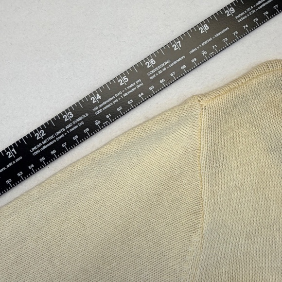 Talbots Womens Ivory Cardigan V-Neck Angora 3X Academia Classic Minimalist Chic - Picture 14 of 15